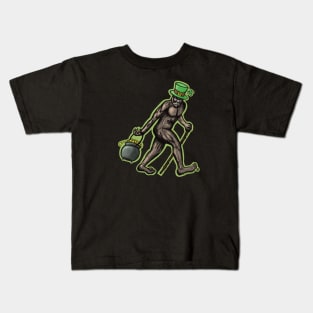 Leprechaun Sasquatch Kids T-Shirt